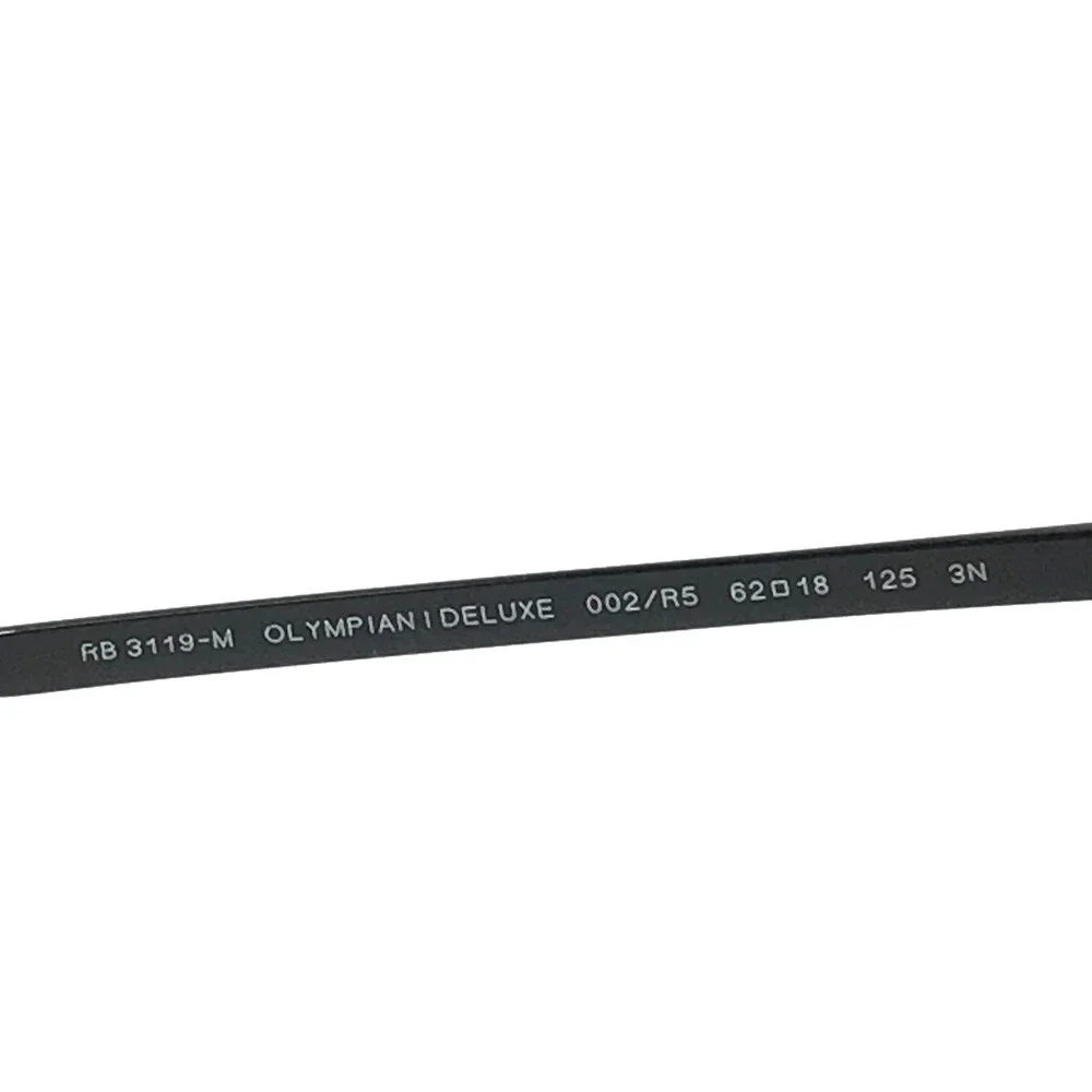 Ray-Ban Sunglasses RB3119-M OLYMPIAN I DELUXE 002/R5 Black Frames w/ Gray Lenses